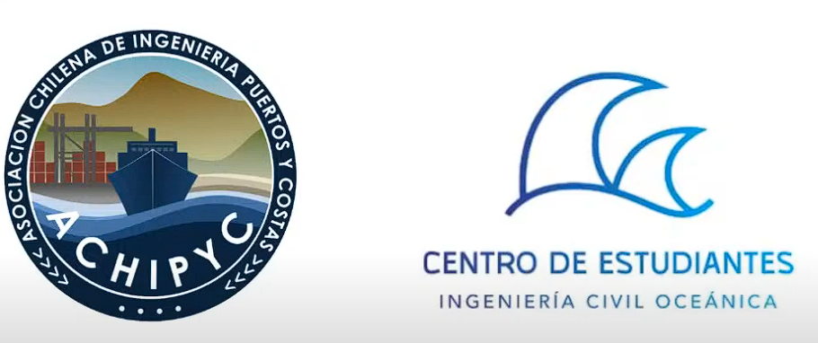 Logos ACHIPYC y logo ingeniaria civil oceánica