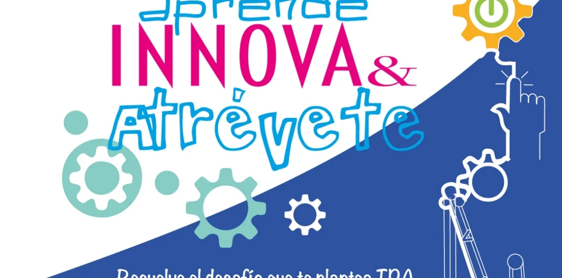 Folleto del evento, crea aprende, innova y atrévete